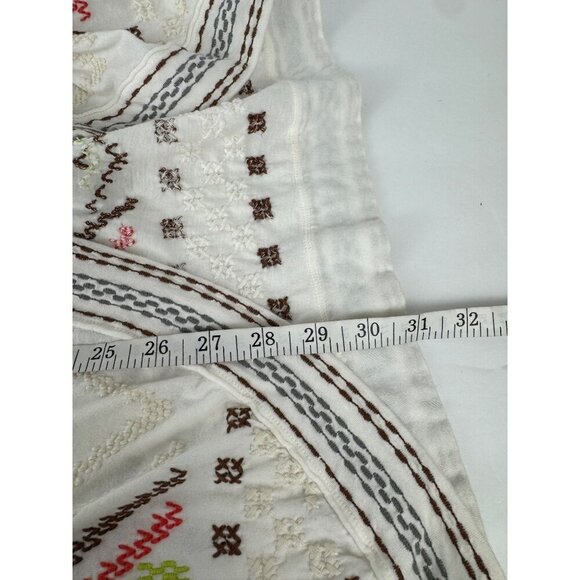 Johnny Was Open Front Cardigan XS Embroidery Southwestern Cotton Multicolor EUC - Picture 12 of 12